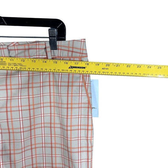 Lady Hagen NWT Womens 12 Bunker Bermuda Windowpane Plaid Golf Shorts Preppy - Picture 9 of 16